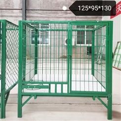 尊迈 单门网片式狗笼 工厂用大型狗笼子 宠物笼子 绿色狗笼厂家价格