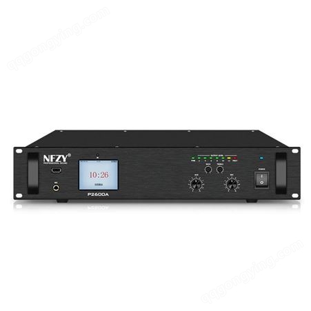 NFZY P2600A IP网络数字功放 解码终端 校园智能远程控制放大器
