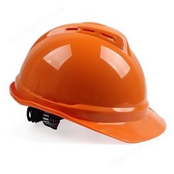 梅思安10193586（10172514）帽衬分离款PE豪华型安全帽橙色PE带透气孔帽壳超爱戴帽衬针织布吸汗带D型下颏