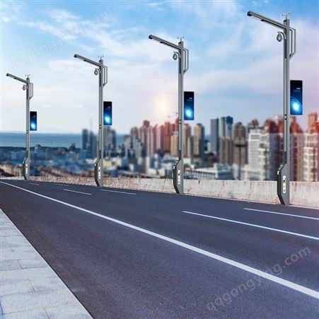 联球5G城市智慧灯杆LED智能监控广告屏充电桩智慧路灯市政亮化改造灯
