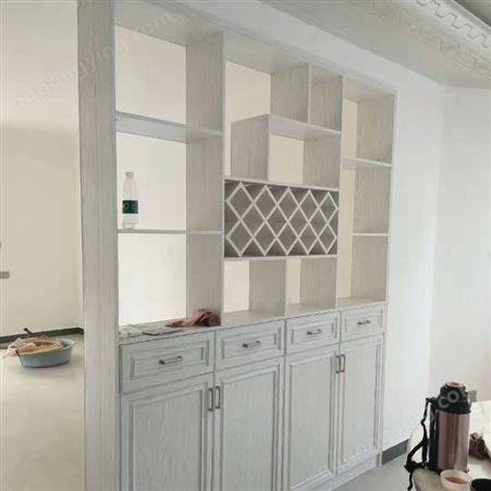 铝合金全屋家居定制 百和美 全铝酒柜储物柜展示柜 可定制