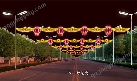 石河子10m节日街道亮化装饰led过街灯