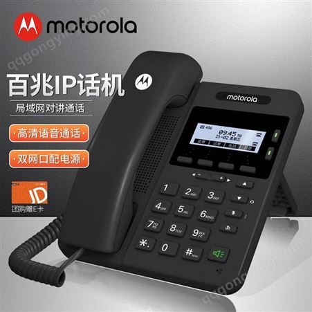 摩托罗拉(Motorola)VOIP 100IP-2 机/电源适配器/固定电话机网络接口
