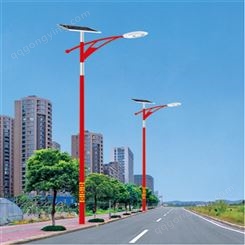 厂家定制路灯 户外新农村道路7/6米100wled市电一体化太阳能路灯