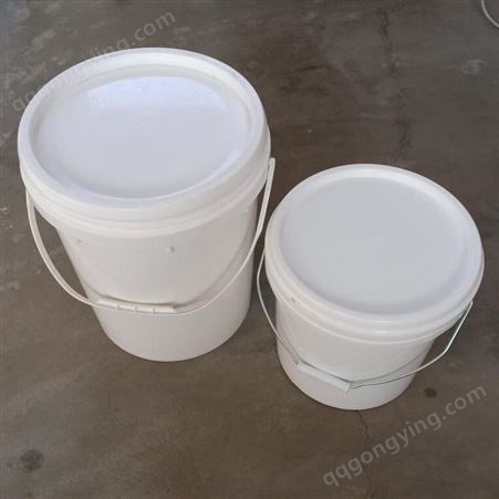 乳白色25升避光塑料桶 山东庆诺出口标准25L25l大口圆塑料桶