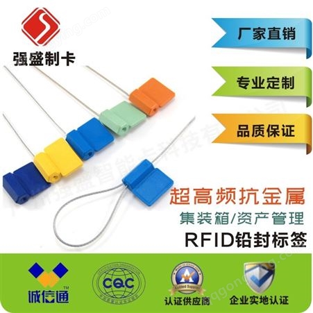 厂家直供RFID扎带标签 超高频铅封标签 固定资产管理标签