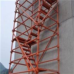 安全爬梯 建筑施工专用框架式爬梯 脚手架爬梯供应