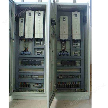 低压变频控制柜厂家电话 定制90KW变频控制柜 低压成套配电柜 PLC控制柜动力柜配电箱 换热站PLC控制柜