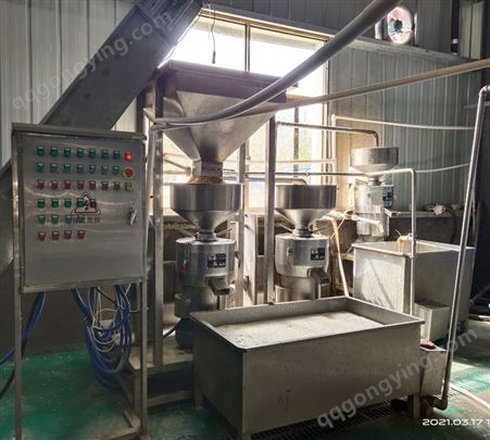 自动泡豆系统 磨浆系统 豆腐皮机豆腐皮生产线豆腐机