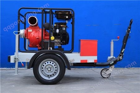 汽油泵 6寸牵引式水泵 应急防汛专用泵车