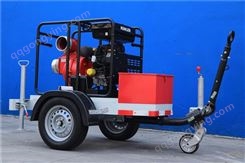 汽油泵 6寸牵引式水泵 应急防汛专用泵车