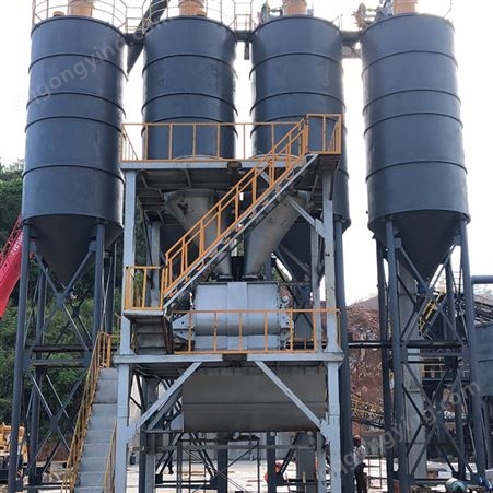 塔式干粉砂浆生产线  塔式简易型腻子粉生产线 恒盛 供应商
