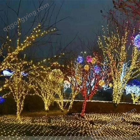 北京商场广场街道树灯 LED网灯装饰 节日圣诞美陈 彩灯串灯亮化