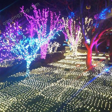 北京商场广场街道树灯 LED网灯装饰 节日圣诞美陈 彩灯串灯亮化