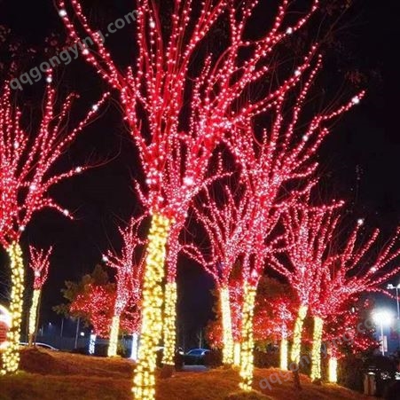 北京广场亮化 商场酒店街道亮化 承接树木夜景亮化 亮化树缠绕灯