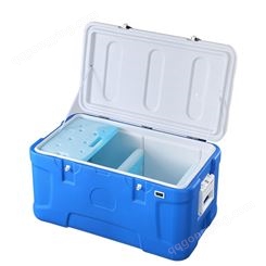 PU海钓箱 冷藏户外保鲜箱 冷冻冰块冷链配送箱 蓝色大号保温箱