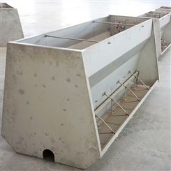 猪舍食槽 不锈钢育肥料槽 单双面不锈钢料槽生产厂家 按时发货